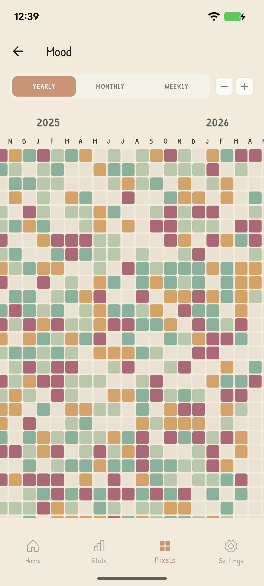Pixelife year pixels screen